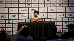 Pella habló sobre la velocidad de las canchas. Foto: Argentina Open
