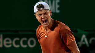 Holger Rune, finalista en Montecarlo. Foto: Getty