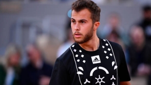 Hugo Gaston, revelación en Mutua Madrid Open 2023 entrenado por El Aynaoui. Foto: gettyimages