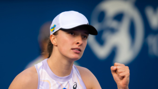 Iga Swiatek en el WTA Dubai 2023. Foto: Getty