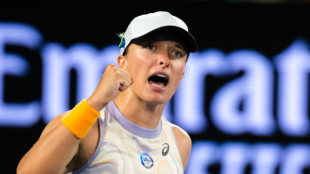 Iga Swiatek habla tras su victoria en primera ronda del Open de Australia 2023. Foto: Getty