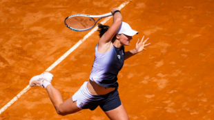 Iga Swiatek en el WTA Roma 2023. Foto: Getty