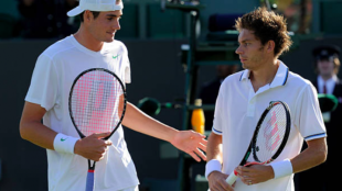 John Isner y Nicolas Mahut. Fuente: Getty
