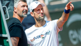 Goran Ivanisevic y Novak Djokovic. Fuente: Getty