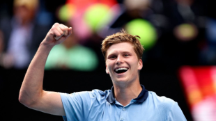 Jenson Brooksby derrota a Casper Ruud en el Open de Australia 2023. Foto: Getty