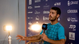 Juan Londero en rueda de prensa. Fuente: Cordoba Open
