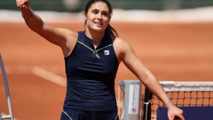 Julia Riera en el WTA de Rabat 2023. Foto: getty
