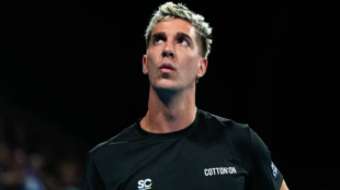 Thanasi Kokkinakis durante el ATP Adelaida 1. Foto: Getty