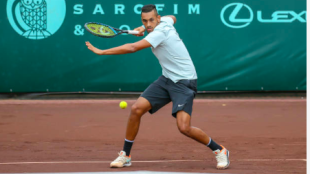 Kyrgios y su reconciliación definitiva con la tierra batida. Foto: Getty