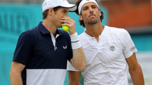 Feliciano López y Andy Murray, en Queen's 2019. Fuente: Getty