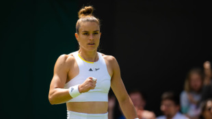 Maria Sakkari en Wimbledon 2022. Foto: Getty
