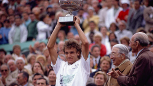 Mats Wilander, campeón en París. Fuente: Getty
