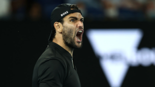 Matteo Berrettini en el Open de Australia. Foto: Getty