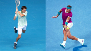 Medvedev y Nadal, una cita histórica. Fuente: Getty