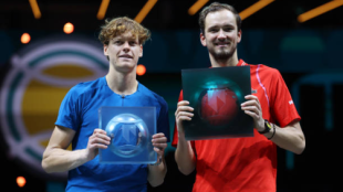 Sinner y Medvedev, finalista y campeón en Rotterdam. Fuente: Getty