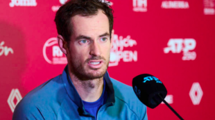 Andy Murray en la sala de prensa del ATP 250 de Gijón. Foto: Getty