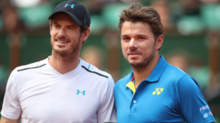 Andy Murray y Wawrinka en aquella semifinal de Roland Garros 2017. Fuente: Getty
