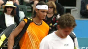 Igor Andreev gana a Rafael Nadal en Valencia 2005. Foto: gettyimages