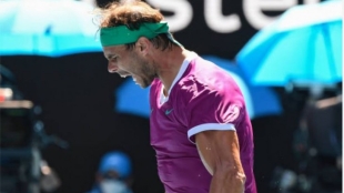 Rafa Nadal: "Mannarino no me dejaba respirar, lo devolvía todo". Foto: Getty