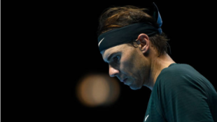 Nadal en su partido ante Thiem. Fuente: Getty