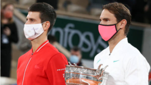 Novak Djokovic y Rafael Nadal. Fuente: Getty
