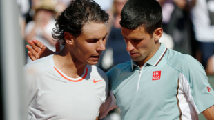 Nadal y Djokovic tras las semis de 2013. Fuente: Getty
