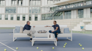 Bertín Osborne y Rafael Nadal. Fuente: Bertín Osborne en Twitter.