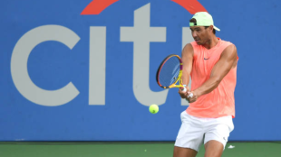 Rafael Nadal ya entrena en Washington. Fuente: Getty