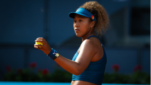 Naomi Osaka, diversión en Mutua Madrid Open 2022. Foto: gettyimages