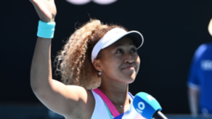 Naomi Osaka en el Open de Australia. Foto: Getty