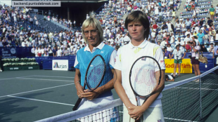 Martina Navratilova y Hana Mandlikova. Fuente: Getty