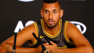 Nick Kyrgios en rueda de prensa. Fuente: Getty