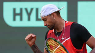 Nick Kyrgios en Halle 2022. Foto: Getty