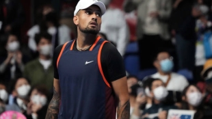 Nick Kyrgios habla en Tokio 2022. Foto: gettyimages