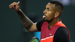 Nick Kyrgios, rejuvenecido y con ilusión en Indian Wells 2022. Foto: gettyimages