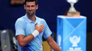 Novak Djokovic celebra su triunfo. Fuente: Getty.