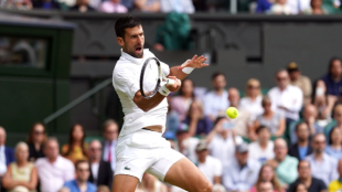 Novak Djokovic en Wimbledon 2023. Foto: Getty