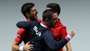 Djokovic le permitió a Serbia seguir soñando en la Copa Davis. Foto: Getty
