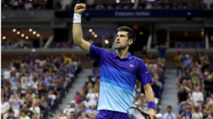 Novak Djokovic habla tras ganar a Brooskby en US Open 2021. Foto: gettyimages