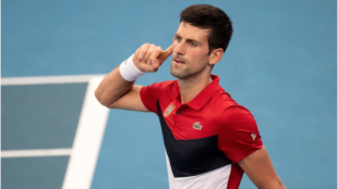 Novak Djokovic gana a Denis Shapovalov en ATP Cup 2020. Foto: gettyimages