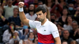 Djokovic estuvo lejos de su mejor partido. Foto: Getty