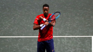 Gael Monfils en Rotterdam. Foto: Getty