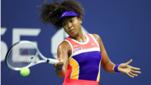 Naomi Osaka, durante las semifinales. Fuente: Getty