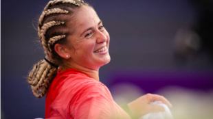 Jelena Ostapenko. Fuente: Getty