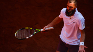 Benoit Paire y su cabreo en Roland Garros. Fuente: Getty