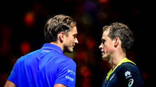 Daniil Medvedev y Vasek Pospisil. Fuente: Getty