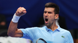 Novak Djokovic se clasifica matemáticamente a las ATP Finals. Foto: Getty