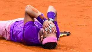 Rafa Nadal celebrando su duodécimo título en Barcelona. Fuente: Getty