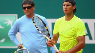 Toni Nadal y Rafa Nadal en Montecarlo 2011. Foto: getty