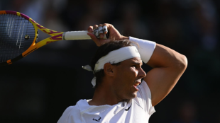 Rafa Nadal en Wimbledon 2022. Foto: Getty